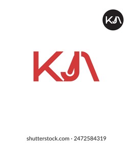 KJA Logo Letter Monogram Design