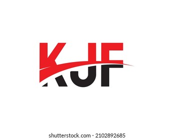 KJF Letter Initial Logo Design Vector Illustration