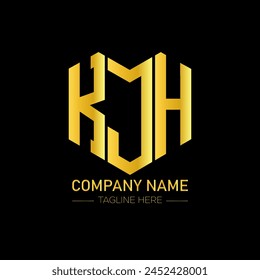 KJH letter logo abstract design. KJH unique design. KJH.
