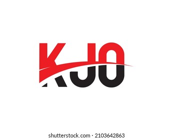 KJO Letter Initial Logo Design Vector Illustration