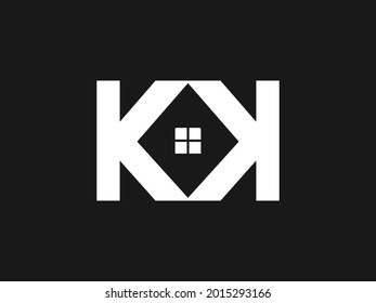 vector de diseño del logotipo del hogar de kk