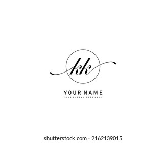 Kk Initial Beauty Monogram Logo Vector Stock Vector (Royalty Free ...