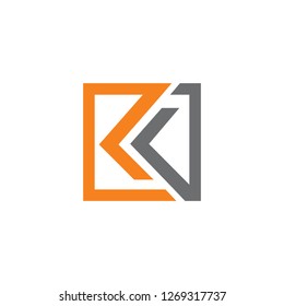 kk initial logo design vector linked luxury simple icon