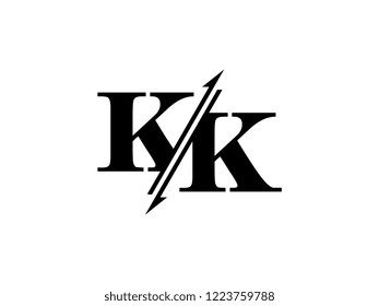 KK initials logo sliced