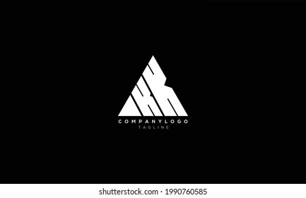 KK K AND K Abstract initial monogram letter alphabet logo design