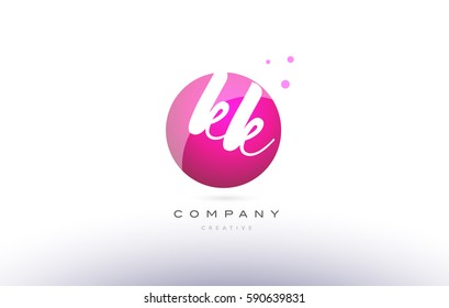 kk k k  sphere pink 3d alphabet company letter combination logo hand writting written design vector icon template 