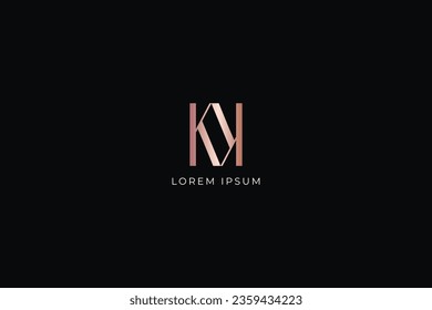 kk letter fashion brand design modern style creative golden wordmark design typography illustration, kk logo