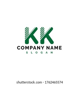 KK Letter Logo Design. KK letter logo Vector Illustration - Vector
