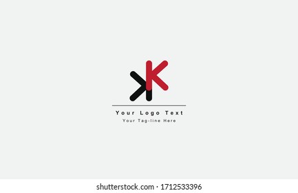 KK or KK letter logo. Unique attractive creative modern initial KK KK K K initial based letter icon logo