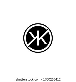 Kk Original Monogram Logo Design Stock Illustration 1406729438