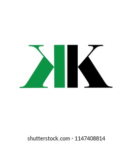 kk letter vector logo