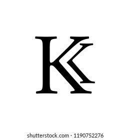 Kk Letter Vector Logo