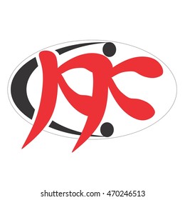 kk letter vector logo