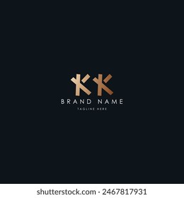 KK letters vector logo design