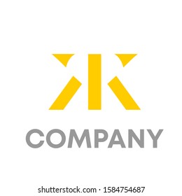 kk logo icon design template sign