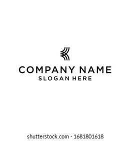 KK logo icon design vector