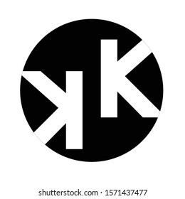 KK Logo Letter Vector Illustration