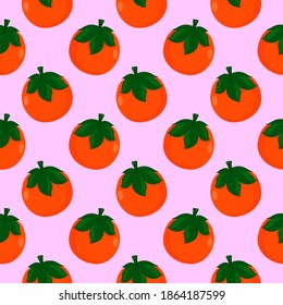 manzanas Kkai, patrón sin costuras en fondo rosado.
