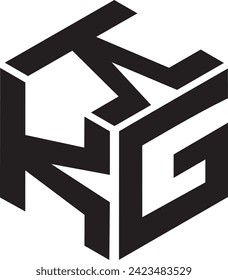 KKG Polygon logo design, vector file, icon, symbol, 
