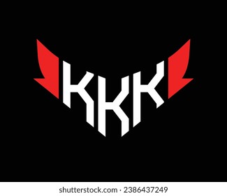 KKK letter logo design template.