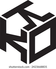 KKO Polygon logo design, icon, symbol, vector file, 
