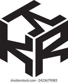 KKR Polygon logo design, icon, symbol, vector file, 
