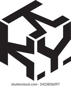 KKY Polygon logo, icon, symbol vector file, 