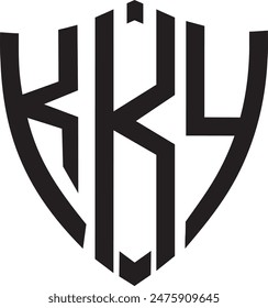 KKY Sheild Logo Design, Symbol, Symbol, Vektorgrafik Datei, 