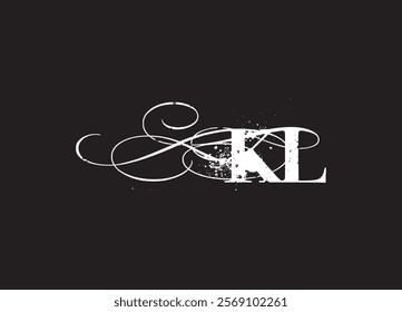 KL initial letter logo design and minimalist logo
