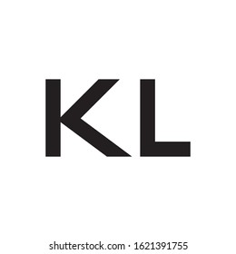 KL initial letter logo template vector icon design