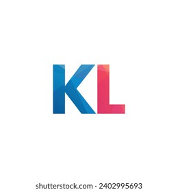 kl initials letters monogram logo