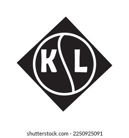 Diseño del logo de la carta KL.Diseño creativo de la carta inicial KL . Concepto del logo de la carta de las iniciales creativas de KL. 