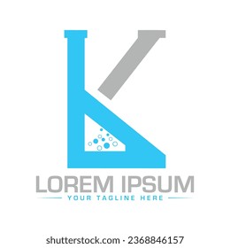 Design des KL-Briefes Logo-Design kreativ und modern