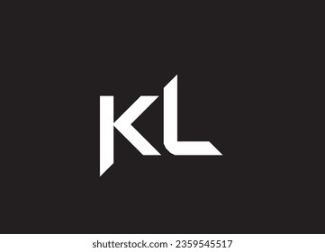 KL letter logo design and initial logo design