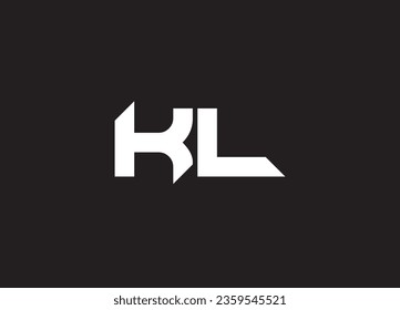 KL letter logo design and initial logo design