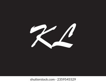 KL letter logo design and initial logo design