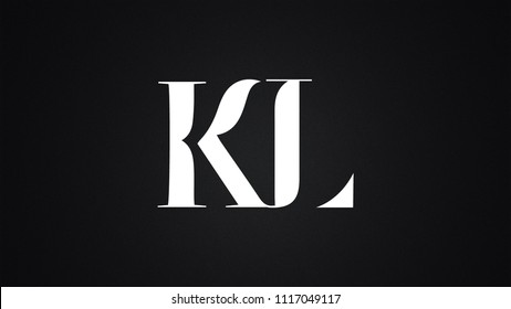 KL Letter Logo Design Template Vector