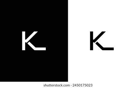 KL letter logo. Unique attractive creative modern initial KL LK K L initial based letter icon logo
