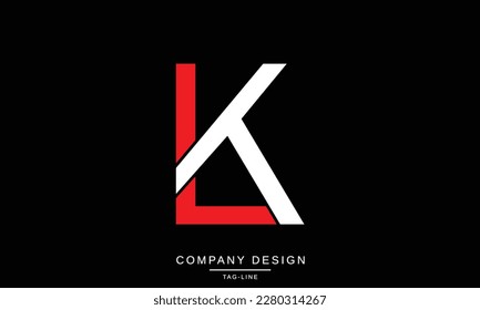 KL, LK, Abstract Letters Logo Monogram
