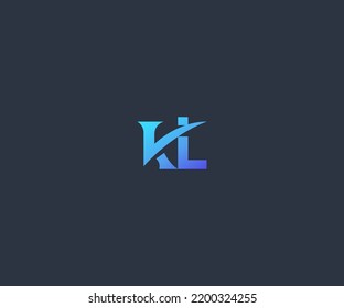 KL, LK initial logo monogram designs modern vector templates