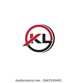 KL Logo Design, KL, LK, diseño inicial del logotipo del alfabeto de la letra del monograma, diseño del logotipo de lujo de KL