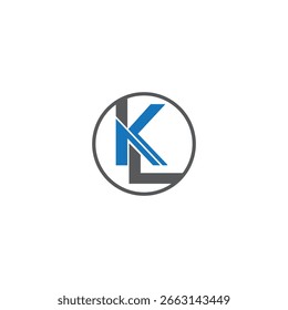 KL Logo Design, KL, LK, Initial Monogramm Buchstaben Alphabet Logo Design, KL Luxus Logo Design