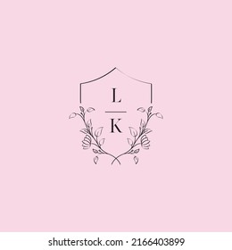 Cartas con el logo de la boda KL en un diseño profesional de alta calidad que se imprimirán en cualquier medio impreso