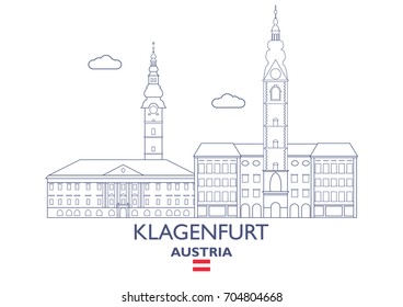 Klagenfurt Linear City Skyline, Austria