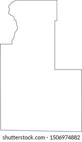 Klamath County Map In Oregon State