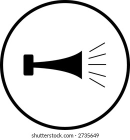 klaxon or horn symbol