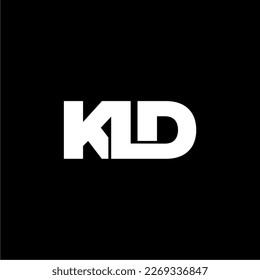 KLD initial letter monogram logo