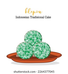 Klepon. Klepon pandan. Klepon Indonesia traditional cake. traditional food. Indonesia traditional dessert