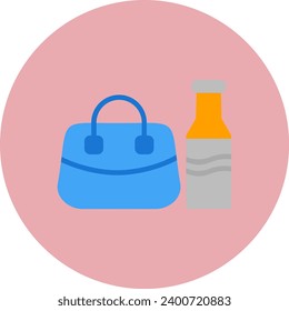 Kleptomania Vector Icon Flat Circle Style