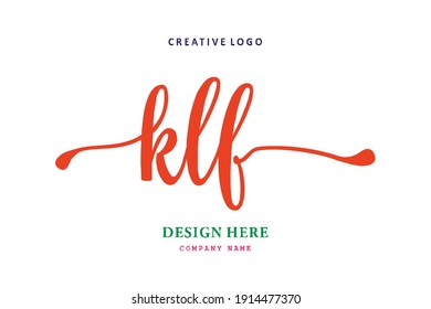 KLF lettering logo is simple, easy to understand and authoritative